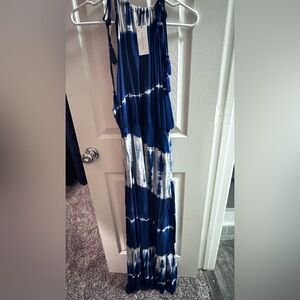 Sugarlips Deep Blue Tye Dye Dress